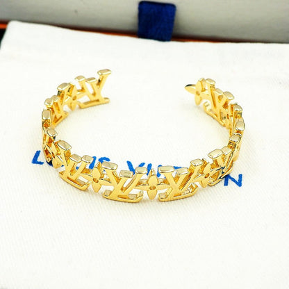 Louis Monogram White Gold Bracelet