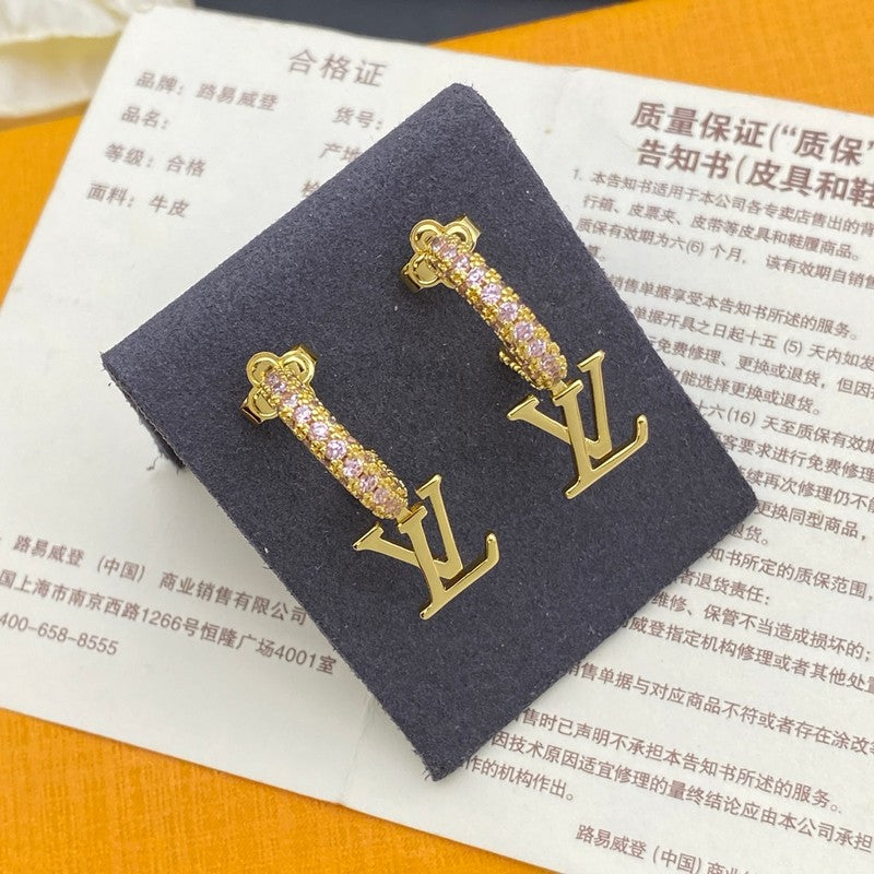 Louis Iconic Diamond Long Earrings