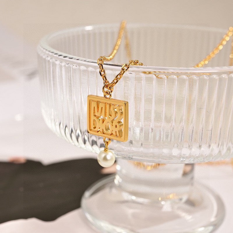 CD Square Necklace