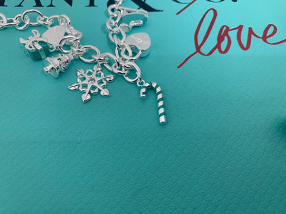 Tiff Christmas Tag Bracelet