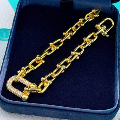 Tiff HardWear Diamond Gold Bracelet