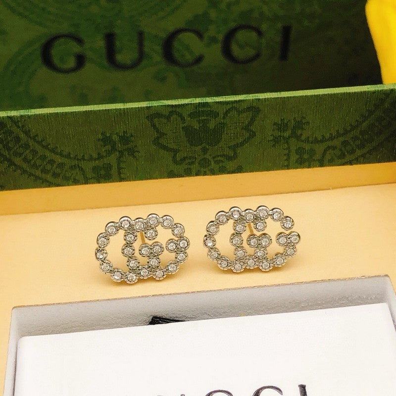 GG Pave Diamond Earrings