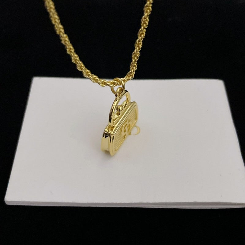 CD Vintage Bag Necklace