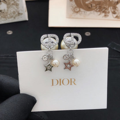 CD Tribales Star Pearl Earrings
