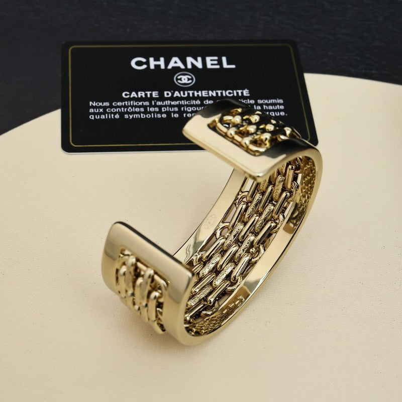 CC Diamond Wide Cuff Bracelet