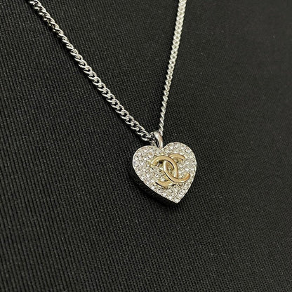 CC Diamond Heart Necklace