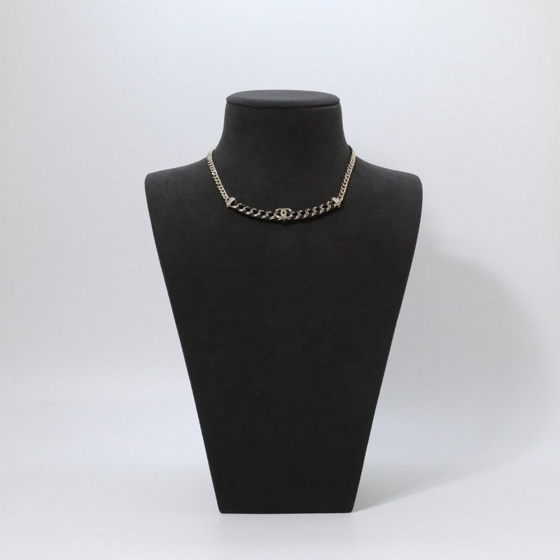 CC Vintage Gold Leather Necklace