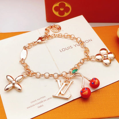 Louis Blossom Cherry Gold Bracelet