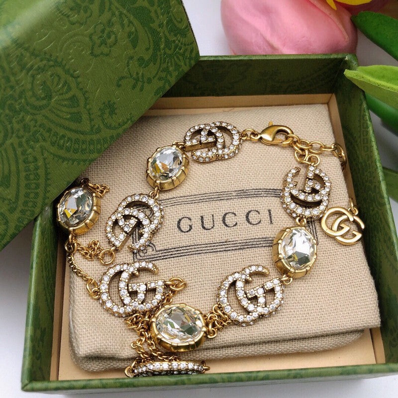 GG Pearl Gold Chain Necklace