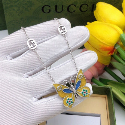 GG Butterfly Gold Necklace