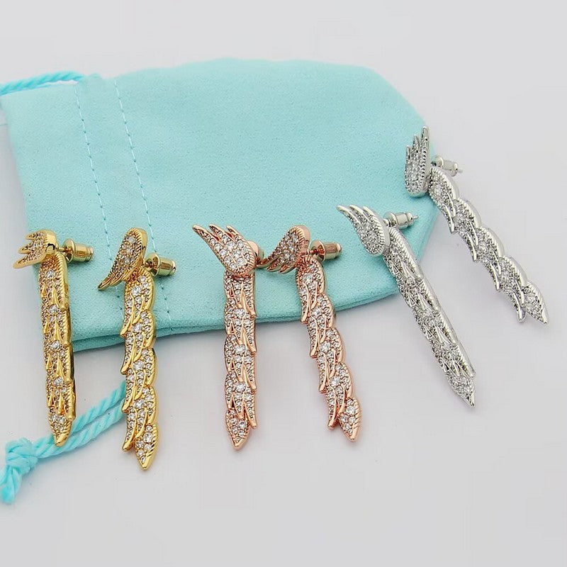 Tiff Bird on a Rock by Tiffany Drop Earrings