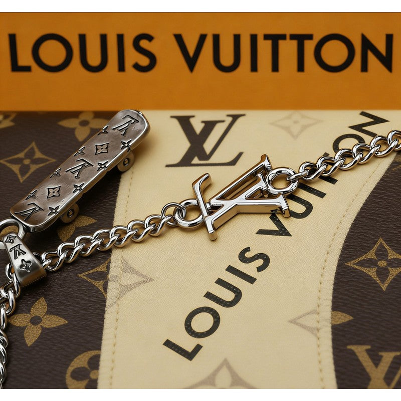 Louis Skateboard Charm Necklace