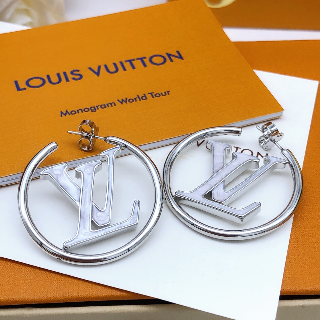 Louis Louise Hoop Pearls Earrings