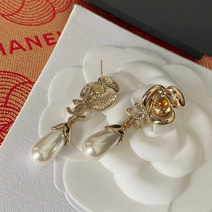 CC Camellia Pearl Earrings