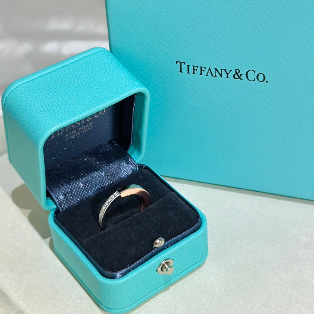 Tiff Lock Diamond Rose Gold Ring