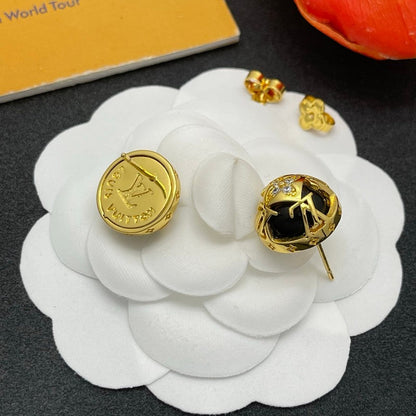 Louis Black & White Pearl Earrings
