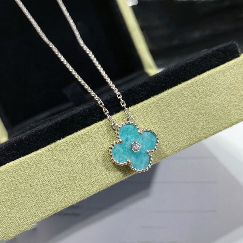 Lucky Diamond Clover Necklace