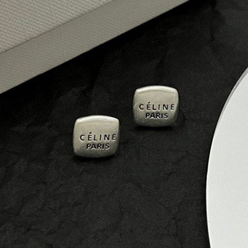 CE White Gold Earrings