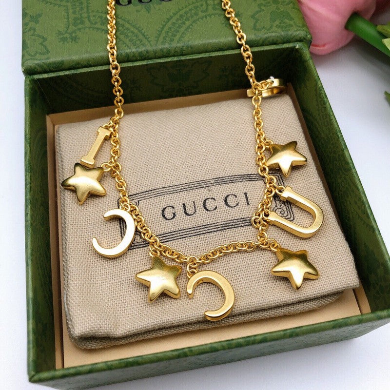 GG Star Diamond Chain Necklace