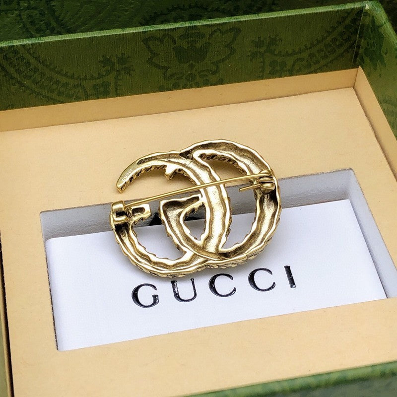 GG Vintage Gold Brooch