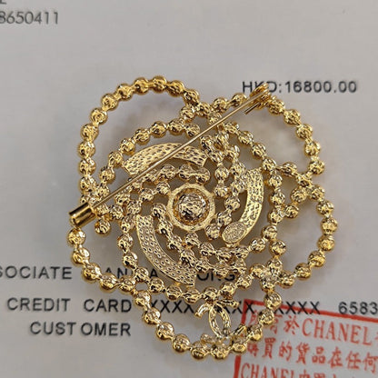 CC Camellia Pearl Brooch