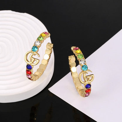 GG Color Crystal Earrings
