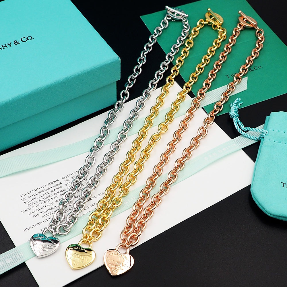 Tiff Tag Chain Necklace