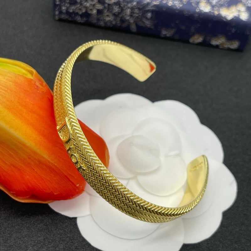 CD Petit Diamond Cuff Bracelet