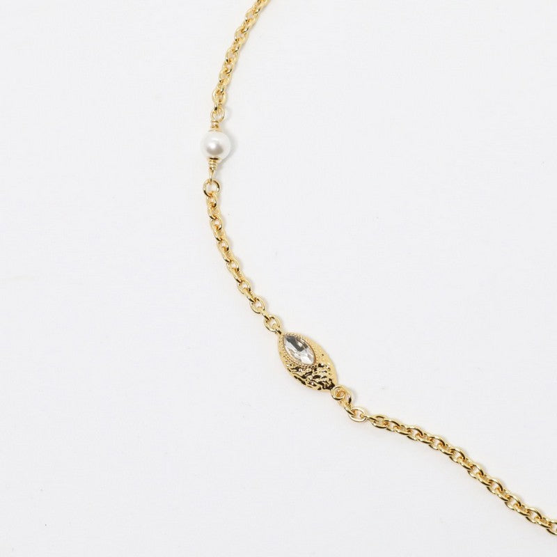 CC Vintage Crystal Long Necklace
