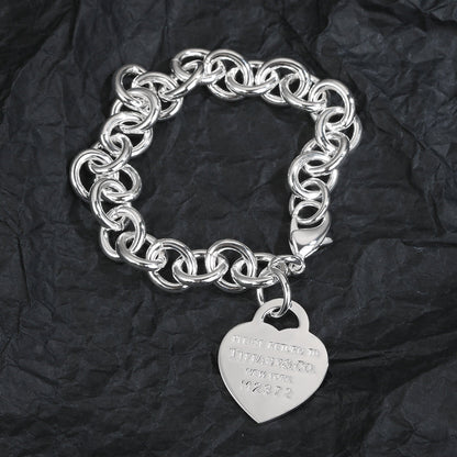 Tiff Heart Tag Bracelet