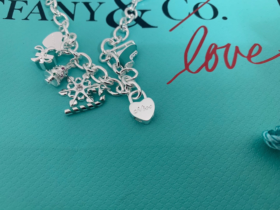Tiff Christmas Tag Bracelet