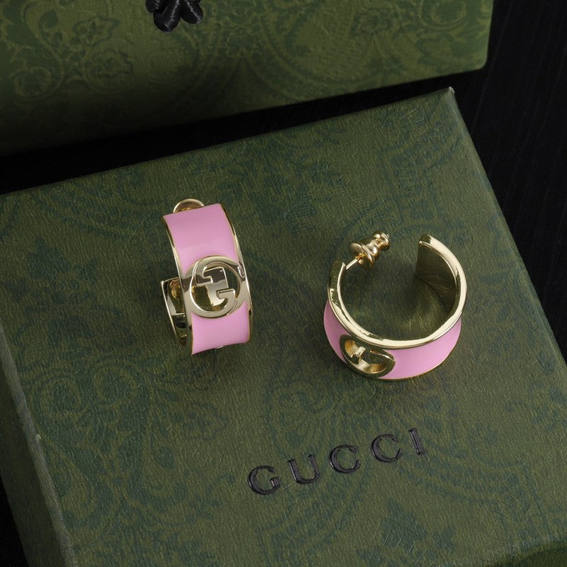GG Color Enamel Earrings