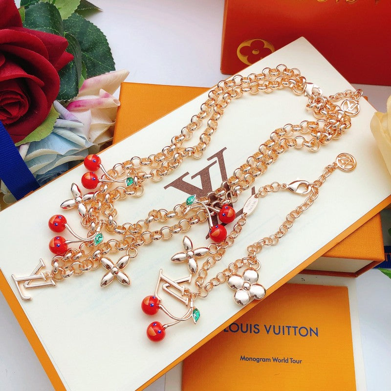 Louis Blossom Cherry Gold Bracelet