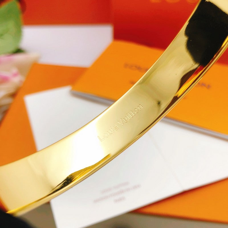Louis Color Monogram Gold Bracelet