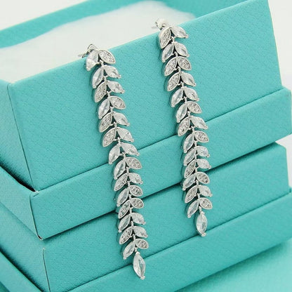 T Victoria Diamond Vine Drop Earrings