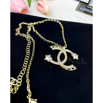 CC Big Star Gold Chain Necklace