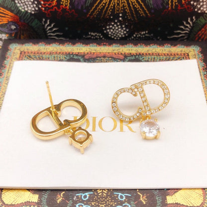 CD Diamond Drop Earrings