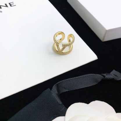 Vlogo Signature Diamond Ring