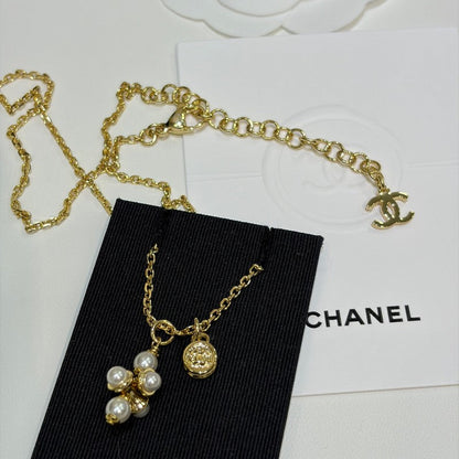 CC 26P Grape Pearl Gold Necklace