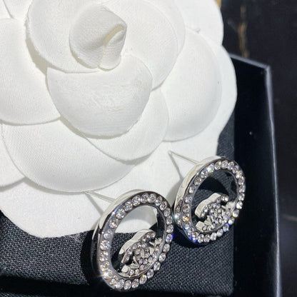 CC Round Diamond Earrings