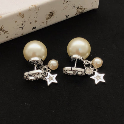CD Tribales Star Pearl Earrings