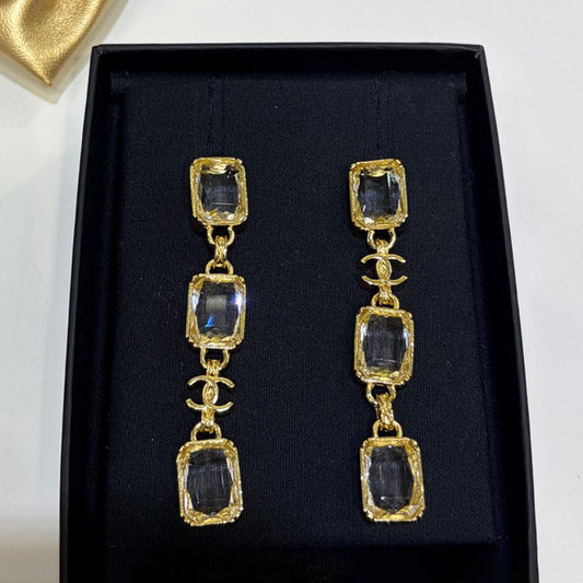 CC 26P Crystal Gold Earrings