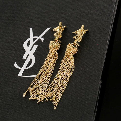 Saint Tassel Gold Earrings