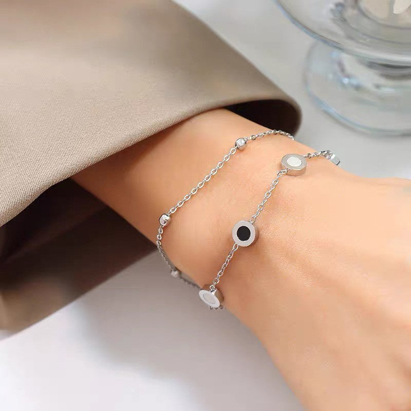 BVLG White Gold Bracelet