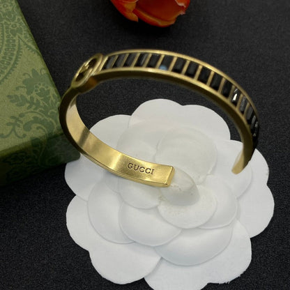 GG Black Crystal Gold Bracelet