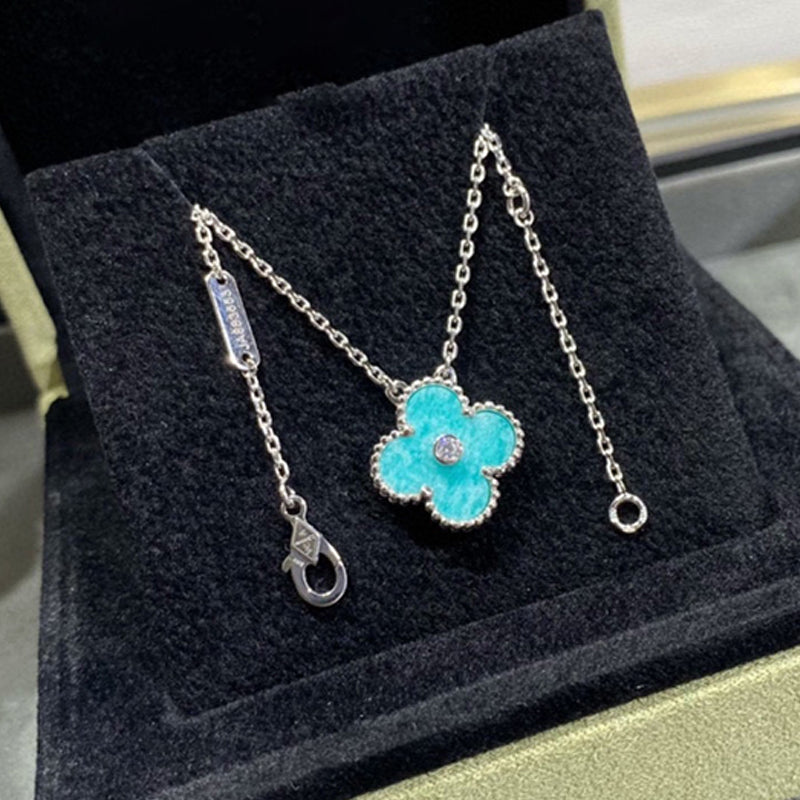 Lucky Diamond Clover Necklace