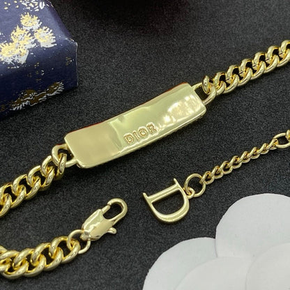 CD Petit Diamond Chain Bracelet