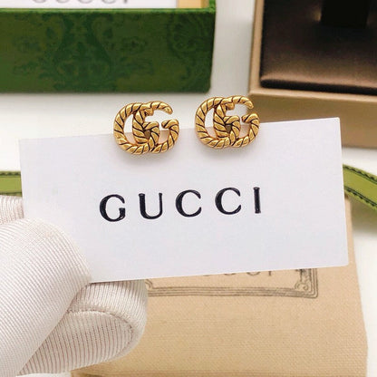 GG Twist Gold Earrings