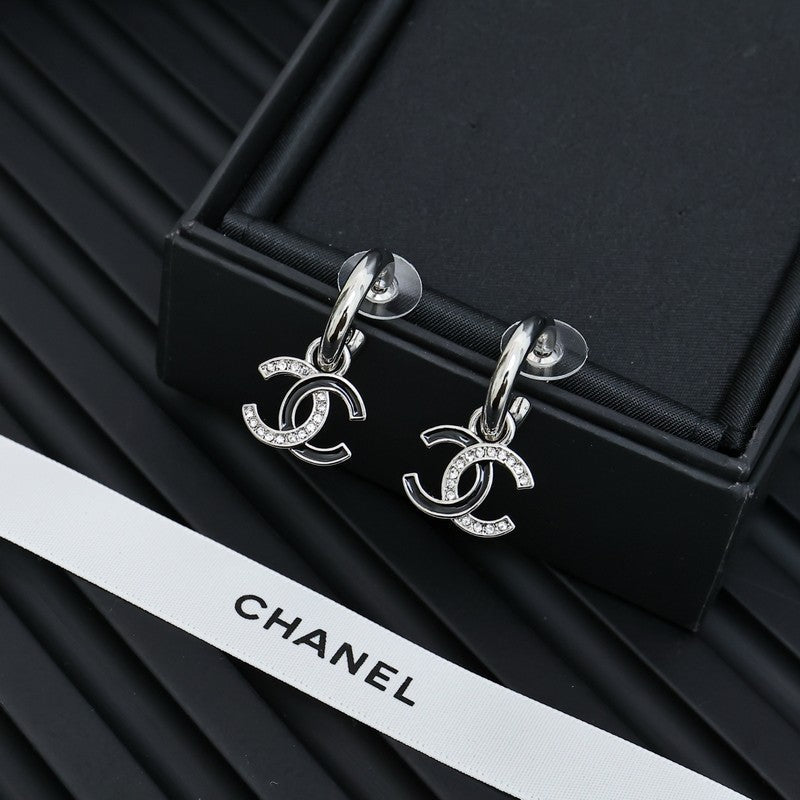 CC 25S Black Gold Diamond Earrings