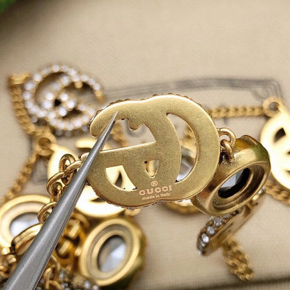 GG Pearl Gold Chain Necklace